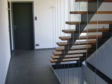 Holz-Metall Treppe