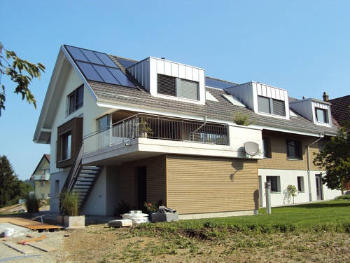 Terrassenanbau mit Aussentreppe